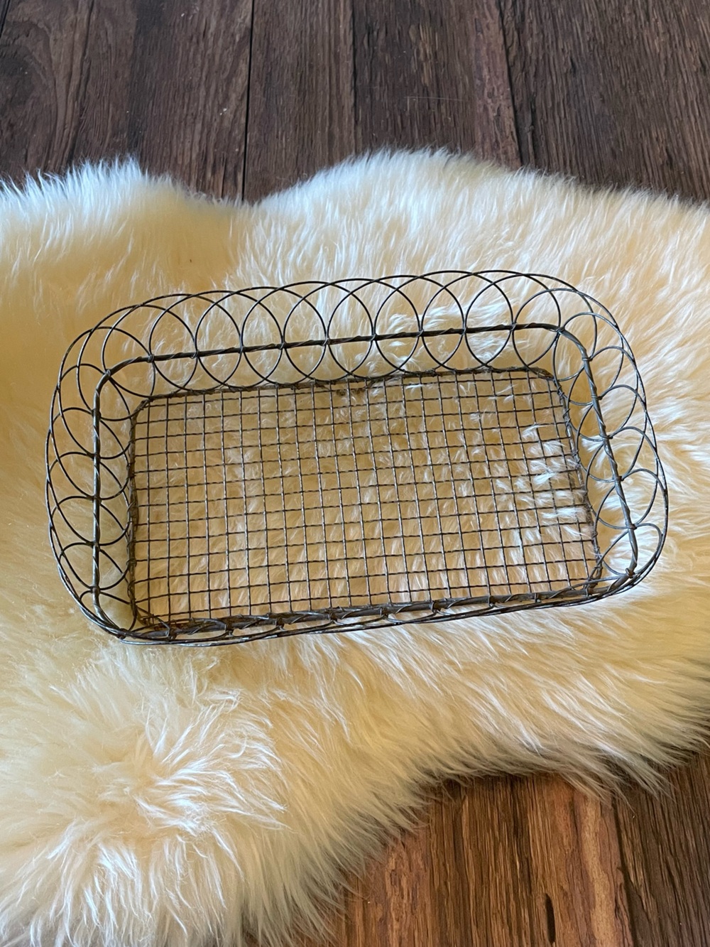 Vintage French Wire Basket